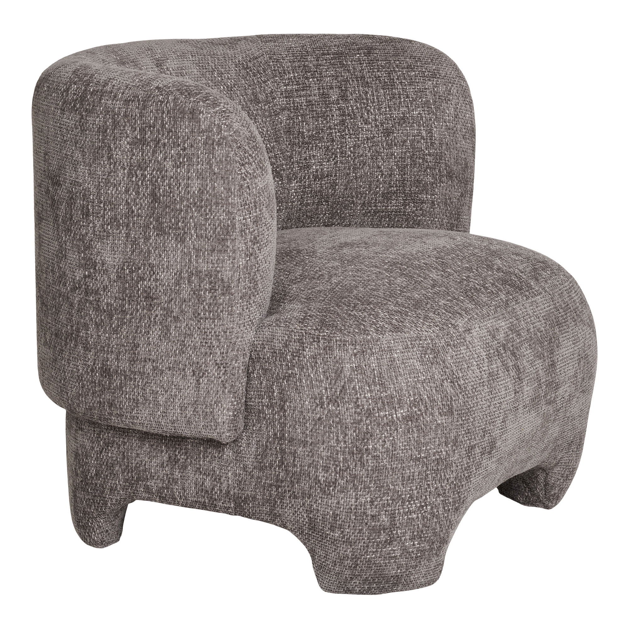 Nazare – Loungesessel in Grau, 79 × 77 × 72 cm